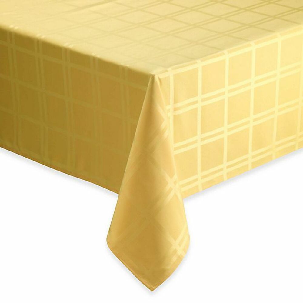 Origins Fabric Cloth Tablecloth Yellow Spill Proof Easy Care Spring 52x52 Square